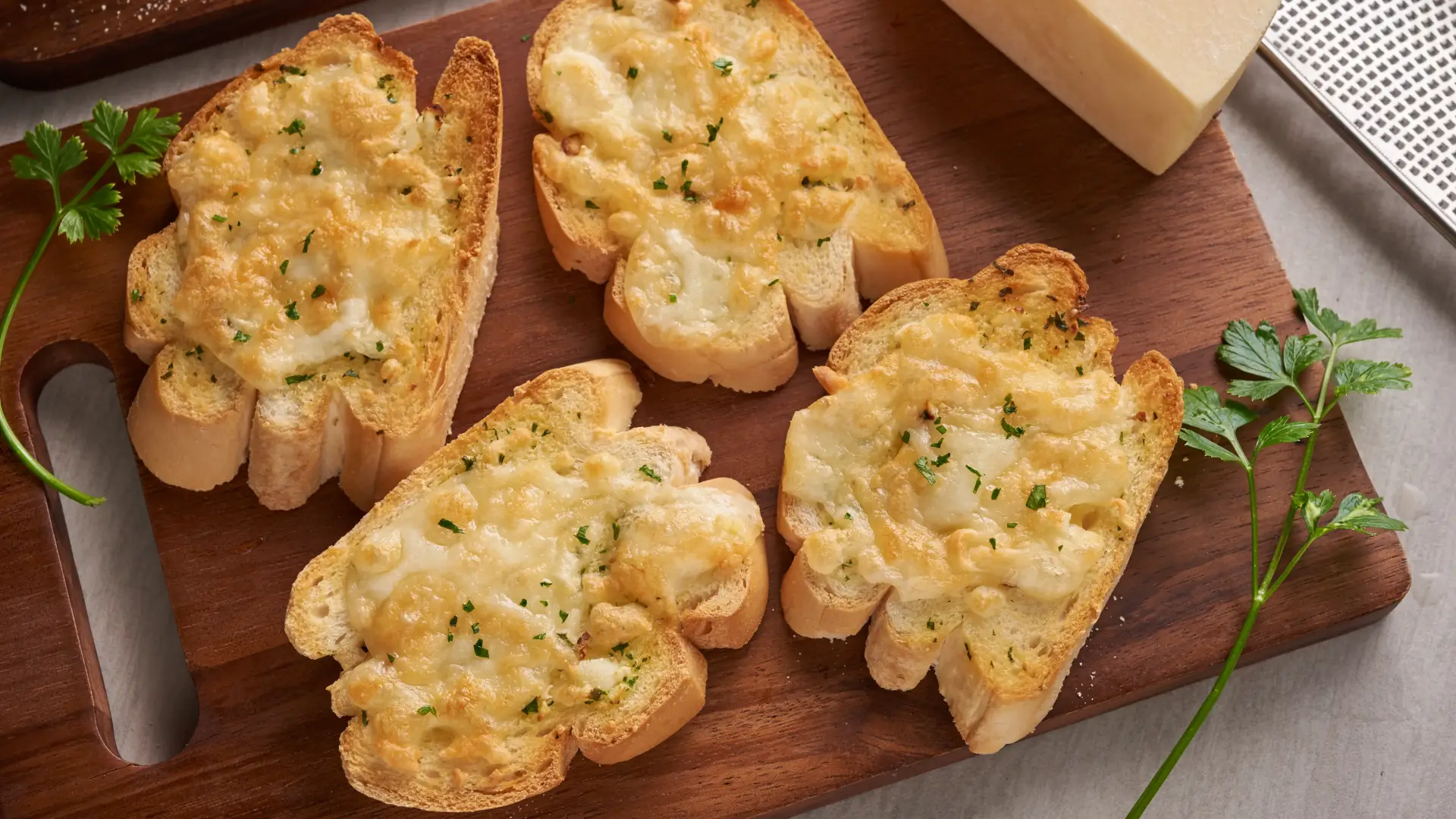 Pan de ajo con una freidora de aire