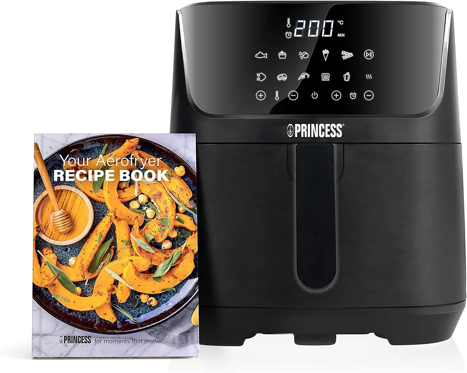 Princess 182061 Freidora sin aceite 6.5 L, super compacta, hasta un 60 %  menos de consumo de energía, libro con 30 recetas incluido » Chollometro